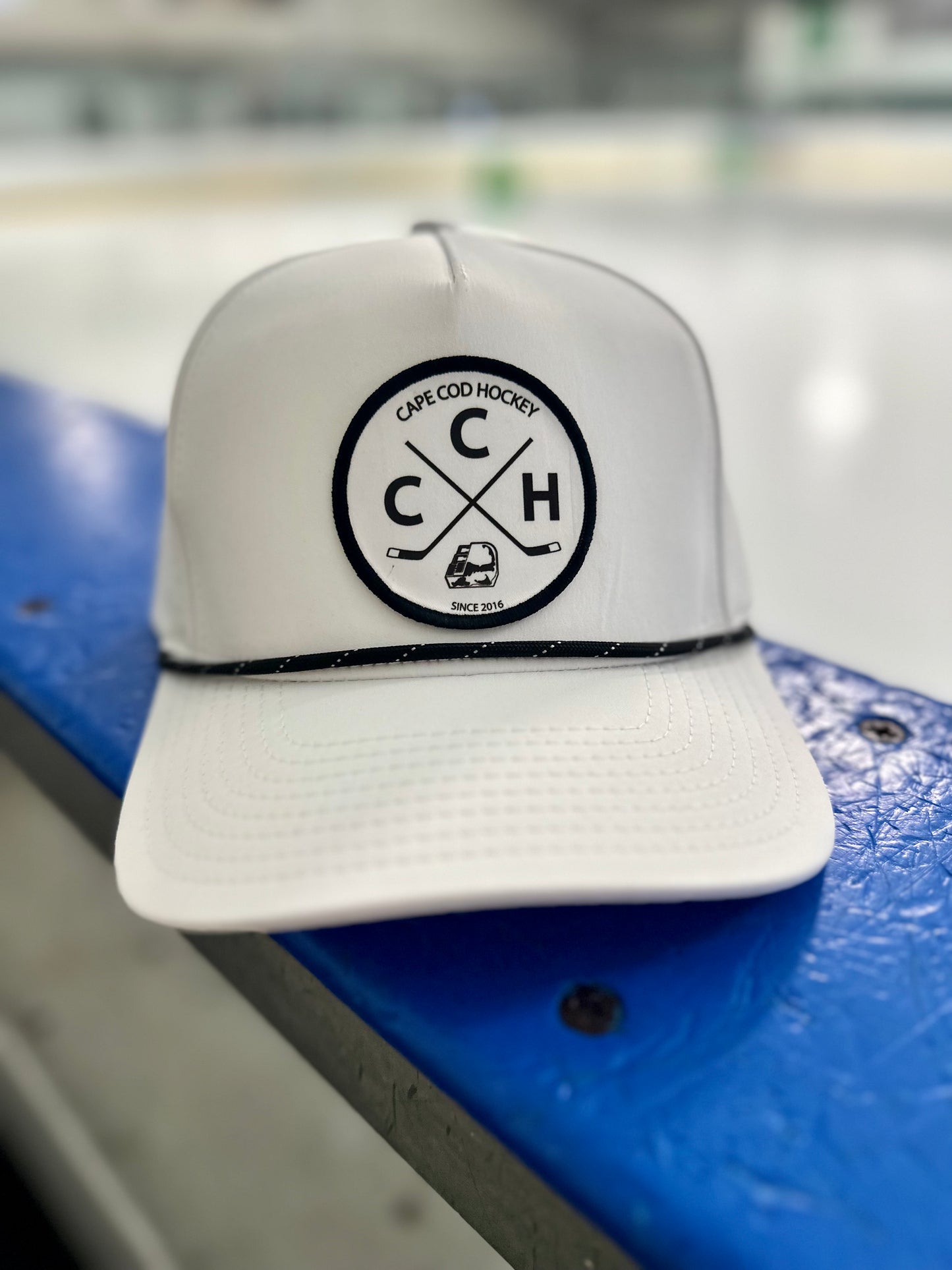 White Round Logo Hat