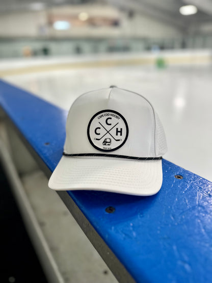 White Round Logo Hat